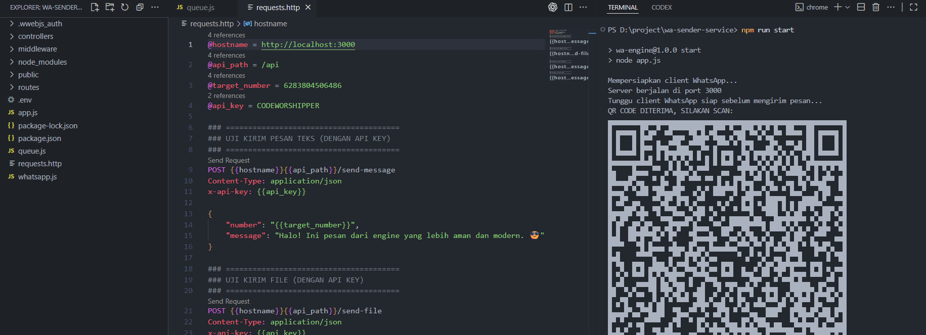 WA Sender - Service Otomatisasi Pesan WhatsApp